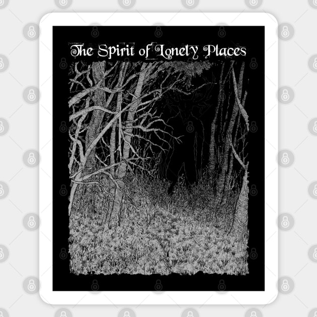 Wendigo - The Spirit of Lonely Places Sticker by grimsoulart